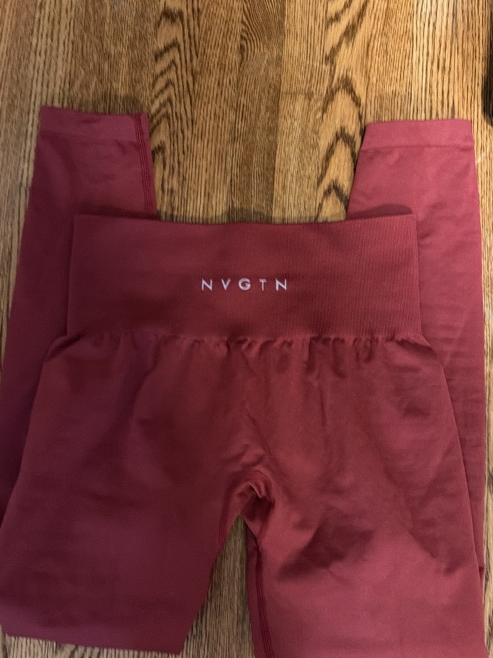 NVGTN Burgundy High-Waist Leggings